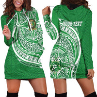 Tonga Liahona High School Personalized Hoodie Dress Ngatu Tokelaufeletoa Motifs LT7 - Polynesian Pride
