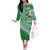 Tonga Liahona High School Personalized Off The Shoulder Long Sleeve Dress Ngatu Tokelaufeletoa Motifs
