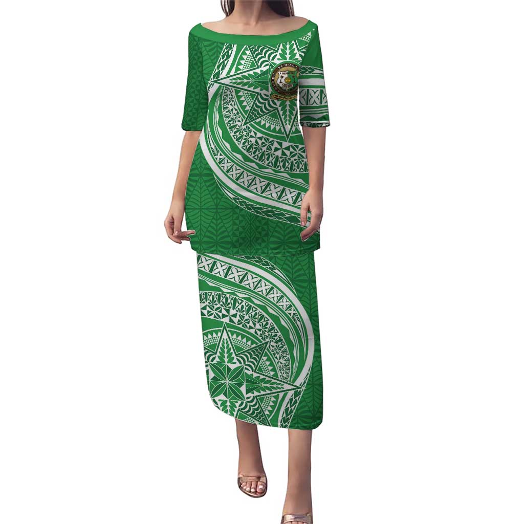 Tonga Liahona High School Personalized Puletasi Ngatu Tokelaufeletoa Motifs