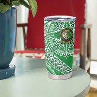 Tonga Liahona High School Personalized Tumbler Cup Ngatu Tokelaufeletoa Motifs