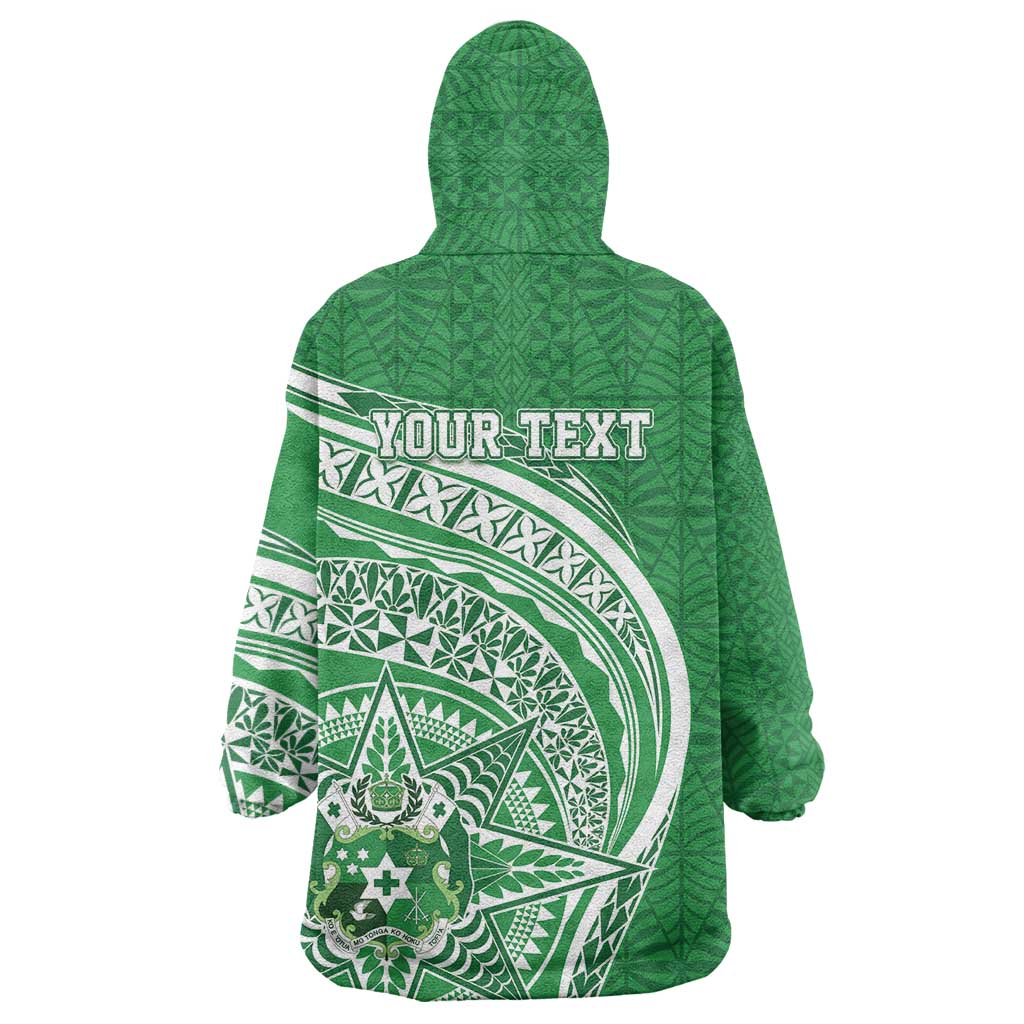 Tonga Liahona High School Personalized Wearable Blanket Hoodie Ngatu Tokelaufeletoa Motifs LT7 - Polynesian Pride