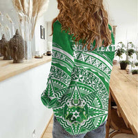 Tonga Liahona High School Personalized Women Casual Shirt Ngatu Tokelaufeletoa Motifs LT7 - Polynesian Pride