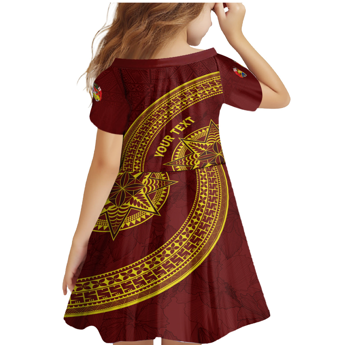 Tonga High School Family Matching Mermaid Dress and Hawaiian Shirt THS Anniversary Ngatu Motif LT7 - Polynesian Pride