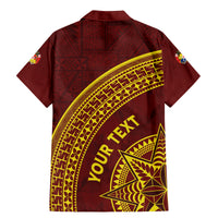 Tonga High School Family Matching Mermaid Dress and Hawaiian Shirt THS Anniversary Ngatu Motif LT7 - Polynesian Pride