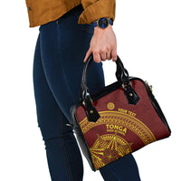 Tonga High School Shoulder Handbag THS Anniversary Ngatu Motif
