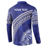 Tupou College Toloa Button Sweatshirt Ngatu Tapa Mix Style