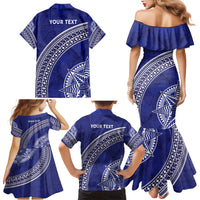 Tupou College Toloa Family Matching Mermaid Dress and Hawaiian Shirt Ngatu Tapa Mix Style LT7 - Polynesian Pride