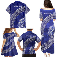 Tupou College Toloa Family Matching Puletasi and Hawaiian Shirt Ngatu Tapa Mix Style LT7 - Polynesian Pride