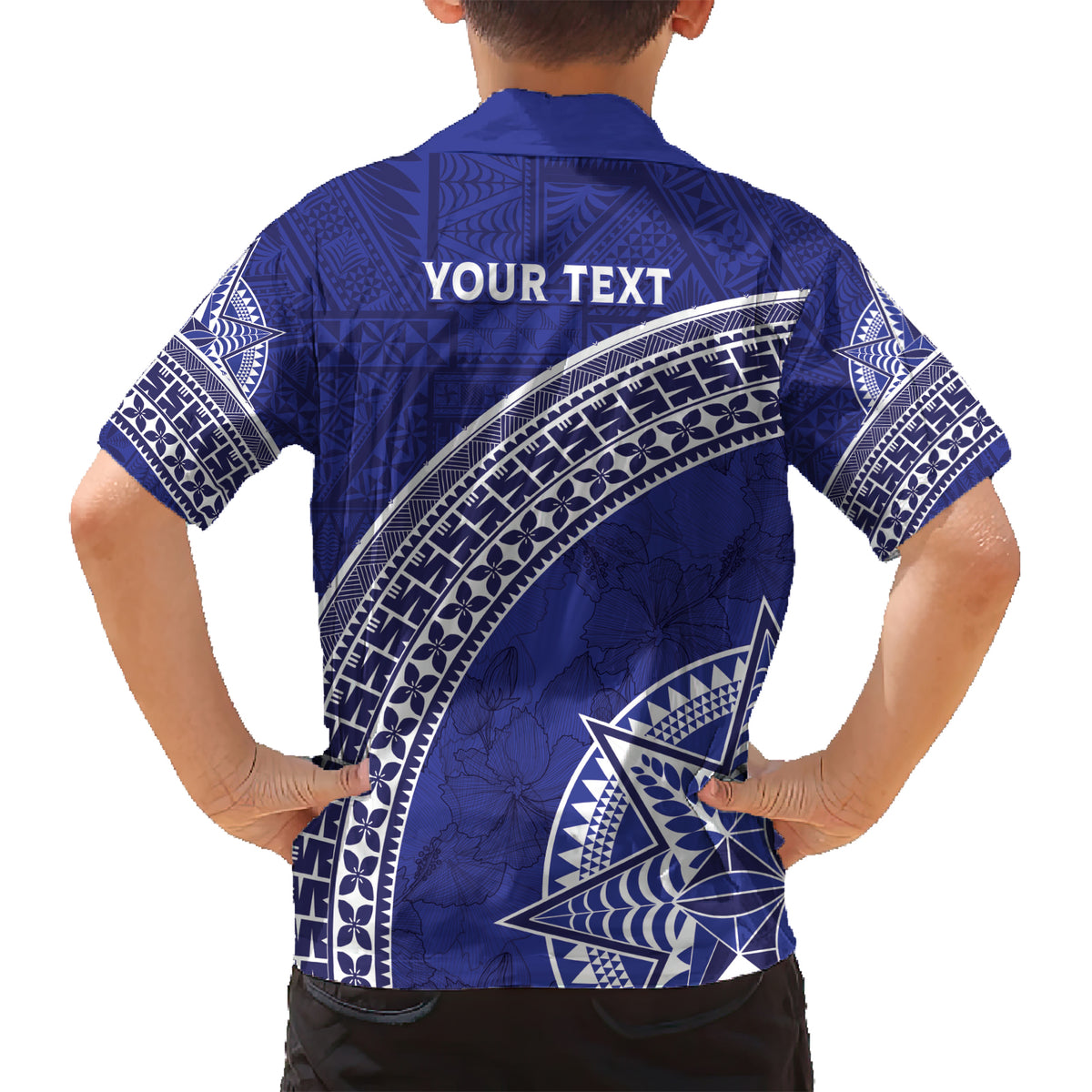 Tupou College Toloa Family Matching Short Sleeve Bodycon Dress and Hawaiian Shirt Ngatu Tapa Mix Style LT7 - Polynesian Pride