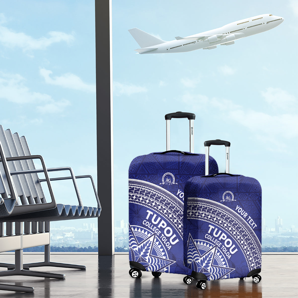 Tupou College Toloa Luggage Cover Ngatu Tapa Mix Style