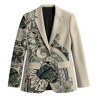 Aloha Hawaii Tapa Blazer Summer Green Hawaiian Ipu LT7 Unisex Emerald - Polynesian Pride