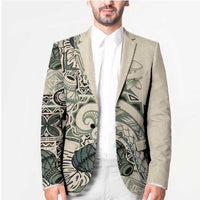 Aloha Hawaii Tapa Blazer Summer Green Hawaiian Ipu LT7 - Polynesian Pride