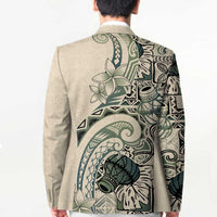 Aloha Hawaii Tapa Blazer Summer Green Hawaiian Ipu LT7 - Polynesian Pride