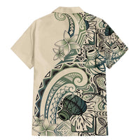 Aloha Hawaii Tapa Family Matching Mermaid Dress and Hawaiian Shirt Summer Green Hawaiian Ipu LT7 - Polynesian Pride
