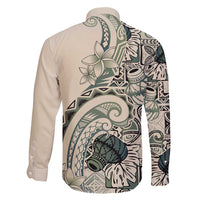 Aloha Hawaii Tapa Family Matching Puletasi and Hawaiian Shirt Summer Green Hawaiian Ipu LT7 - Polynesian Pride