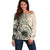 Aloha Hawaii Tapa Off Shoulder Sweater Summer Green Hawaiian Ipu - Polynesian Pride