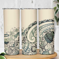 Aloha Hawaii Tapa Skinny Tumbler Summer Green Hawaiian Ipu LT7 - Polynesian Pride