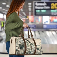 Aloha Hawaii Tapa Travel Bag Summer Green Hawaiian Ipu - Polynesian Pride