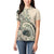 Aloha Hawaii Tapa Women Polo Shirt Summer Green Hawaiian Ipu - Polynesian Pride