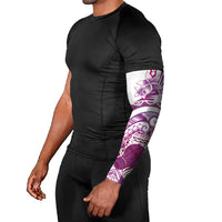 Aloha Hawaii Tapa Arm Sleeves Vibrant Fuchsia Hawaiian Ipu - Polynesian Pride