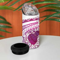 Aloha Hawaii Tapa 4 in 1 Can Cooler Tumbler Vibrant Fuchsia Hawaiian Ipu LT7 - Polynesian Pride