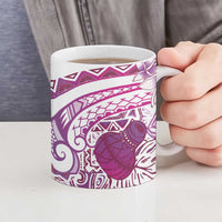 Aloha Hawaii Tapa Ceramic Mug Vibrant Fuchsia Hawaiian Ipu LT7 - Polynesian Pride