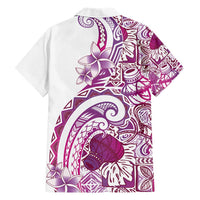 Aloha Hawaii Tapa Hawaiian Shirt Vibrant Fuchsia Hawaiian Ipu - Polynesian Pride