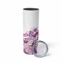 Aloha Hawaii Tapa Skinny Tumbler Vibrant Fuchsia Hawaiian Ipu LT7 - Polynesian Pride