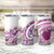 Aloha Hawaii Tapa Tumbler Cup Vibrant Fuchsia Hawaiian Ipu - Polynesian Pride