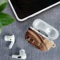 Samoa Mamanu Siapo Mocha AirPods Case Tatau Malie LT7 - Polynesian Pride