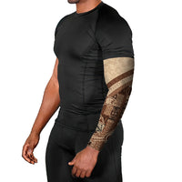 Samoa Mamanu Siapo Mocha Arm Sleeves Tatau Malie LT7 - Polynesian Pride