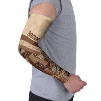 Samoa Mamanu Siapo Mocha Arm Sleeves Tatau Malie LT7 - Polynesian Pride
