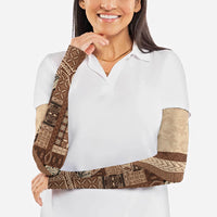 Samoa Mamanu Siapo Mocha Arm Sleeves Tatau Malie LT7 - Polynesian Pride