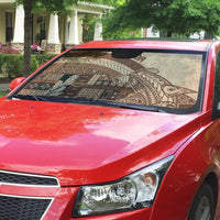 Samoa Mamanu Siapo Mocha Auto Sun Shade Tatau Malie LT7 - Polynesian Pride