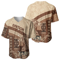 Samoa Mamanu Siapo Mocha Baseball Jersey Tatau Malie LT7 - Polynesian Pride