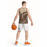 Samoa Mamanu Siapo Mocha Basketball Jersey Tatau Malie LT7 - Polynesian Pride