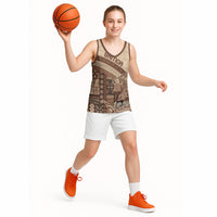 Samoa Mamanu Siapo Mocha Basketball Jersey Tatau Malie LT7 - Polynesian Pride