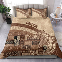Samoa Mamanu Siapo Mocha Bedding Set Tatau Malie LT7 - Polynesian Pride