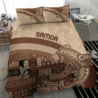 Samoa Mamanu Siapo Mocha Bedding Set Tatau Malie LT7 - Polynesian Pride