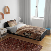 Samoa Mamanu Siapo Mocha Bedding Set Tatau Malie LT7 - Polynesian Pride