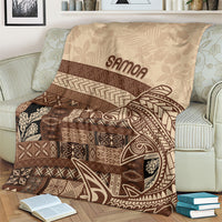 Samoa Mamanu Siapo Mocha Blanket Tatau Malie LT7 - Polynesian Pride