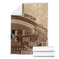 Samoa Mamanu Siapo Mocha Blanket Tatau Malie LT7 - Polynesian Pride