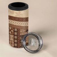 Samoa Mamanu Siapo Mocha 4 in 1 Can Cooler Tumbler Tatau Malie LT7 - Polynesian Pride