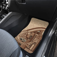 Samoa Mamanu Siapo Mocha Car Mats Tatau Malie LT7 - Polynesian Pride