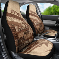 Samoa Mamanu Siapo Mocha Car Seat Cover Tatau Malie LT7 - Polynesian Pride
