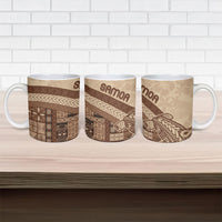 Samoa Mamanu Siapo Mocha Ceramic Mug Tatau Malie LT7 - Polynesian Pride