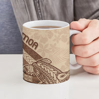 Samoa Mamanu Siapo Mocha Ceramic Mug Tatau Malie LT7 - Polynesian Pride