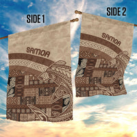 Samoa Mamanu Siapo Mocha Garden Flag Tatau Malie LT7 - Polynesian Pride