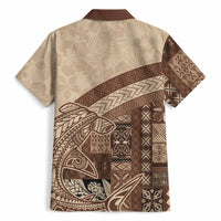Samoa Mamanu Siapo Mocha Hawaiian Shirt Tatau Malie LT7 - Polynesian Pride