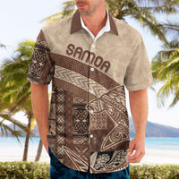 Samoa Mamanu Siapo Mocha Hawaiian Shirt Tatau Malie LT7 - Polynesian Pride